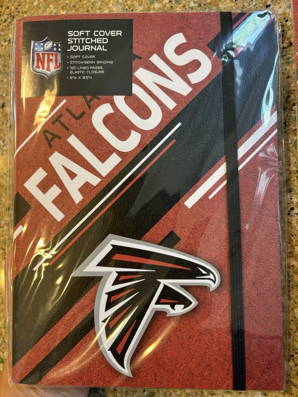 Turner Atlanta Falcons NFL Soft Cover Stitched Journal + 2-Pack List Pads